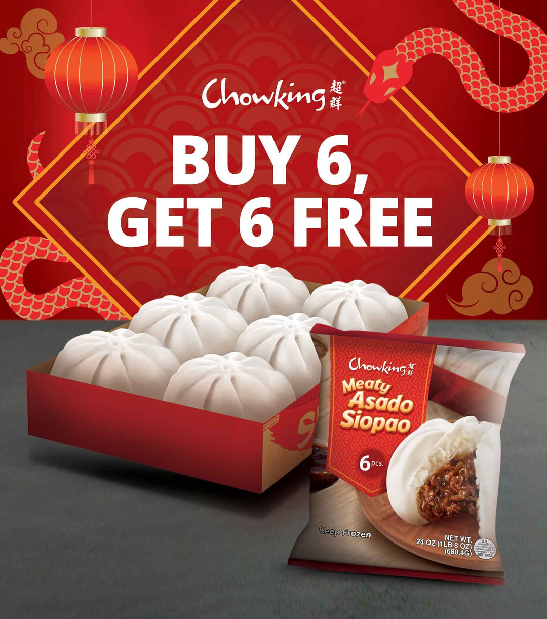 Chowking Buy 6, Get 6 Free Siopao Promo